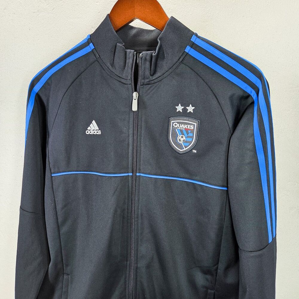 Adidas San Jose Earthquakes On Field Anthem Full Zip Soccer Jacket Youth Sz XL